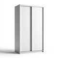 Armadio scorrevole 2 ante in MDF bianco 100x55x200 cm - bianco - design moderno per camera da letto