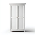 Armadio a battente in legno 90x50x185 cm per camera da letto - bianco - stile classico