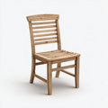 Sedie da giardino in legno 46x53x87 cm per giardino - marrone chiaro - design classico a doghe