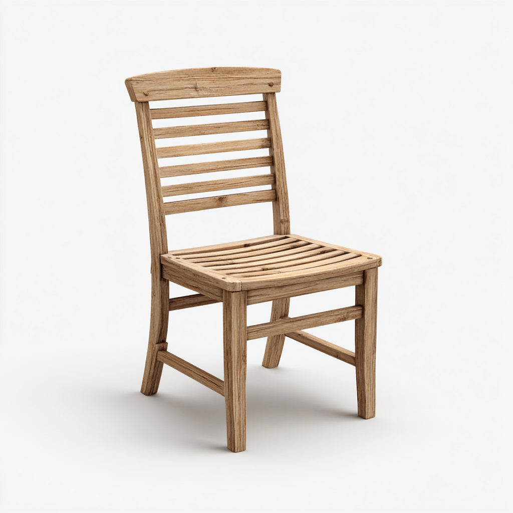 Sedie da giardino in legno 46x53x87 cm per giardino - marrone chiaro - design classico a doghe